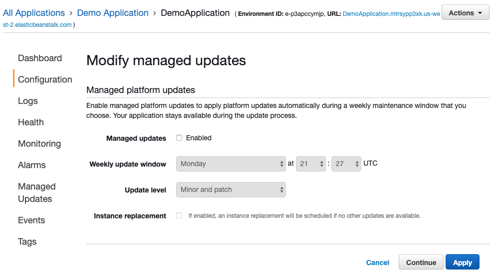 managedUpdates